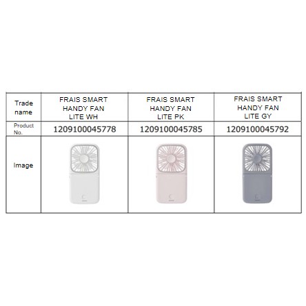 Official image of Rechargeable portable fan FRAIS SMART HANDY FAN 2025 published by OECD 3