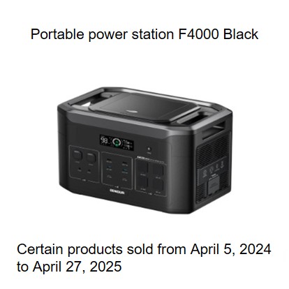 Official image of Portable power station EENOUR Portable Power Station published by OECD 2