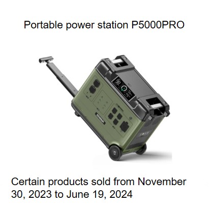 Official image of Portable power station EENOUR Portable Power Station published by OECD 3