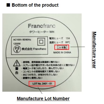 Official image of Electric fan heater published by OECD 3