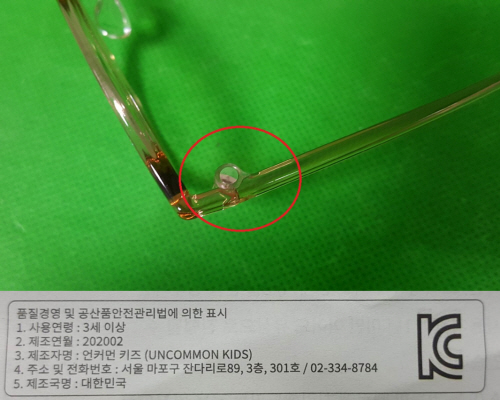 Official image of Glasses frame for children published by OECD 2
