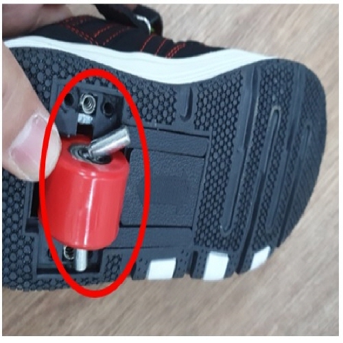 Official image of Wheeled shoes for children published by OECD 2