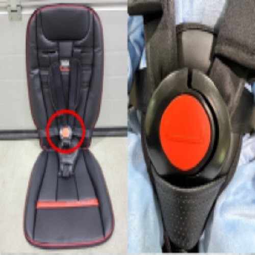 Official image of Booster car seat (Safety car seat for children) published by OECD 2